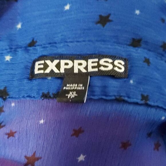 EXPRESS SHEER WOMENS BLOUSE - Picture 3 of 3